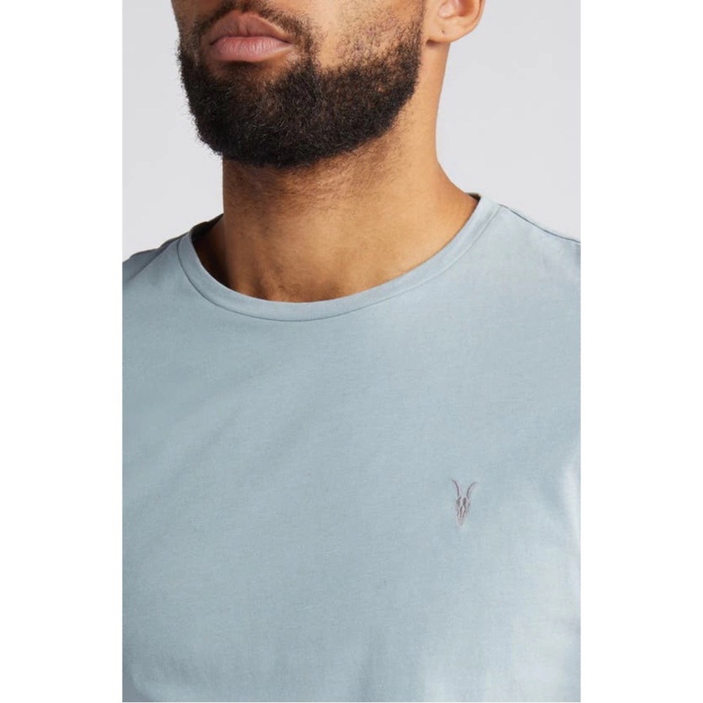 All Saints Men’s Blue Short Sleeve Tee